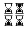 hourglass timer icon isolated on white background vector image vector image