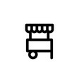 kios shop icon vector image vector image