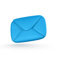3d realistic mail envelope icon incoming mail vector image