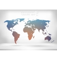 abstract creative concept map of the world vector image vector image