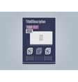 brochure design template vector image vector image