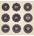 retro premium quality labels vector image