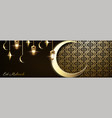 eid mubarak design vector image vector image