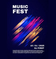 party and show poster template concert vector image vector image