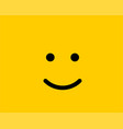 Emoji smile icon symbol crazy smiley face yellow Vector Image