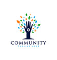 health community logo vector image