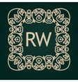 luxury logos template flourishes calligraphic vector image vector image