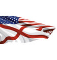 alabama state flag of the usa vector image vector image