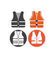 life vest icon logo vector image