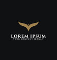 luxury bird logo design concept template design vector image vector image
