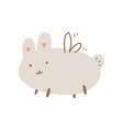 cartoon magic fairy rabbit or bunny easter vector image vector image