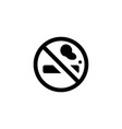 no smoking icon vector image vector image