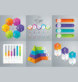 set of infographics design vector image