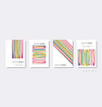 abstract design brochure cover template set vector image vector image