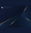 abstract luxury blue tech template design vector image