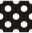seamless dark pattern with big white polka dots vector image