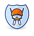 ski label vector image