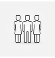 team outline icon vector image