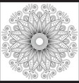 mandala floral flower oriental coloring book page vector image vector image
