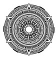 mayan ethnic tattoo style vector image