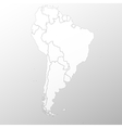 south america map background vector image