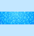 seamless pattern air bubbles on blue water surface vector image vector image