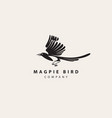 icon magpie bird simple vector image