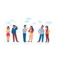 talking people men and women communication vector image