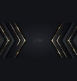 modern luxury banner template design black vector image