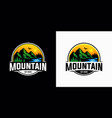 mountains logo design template vector image vector image