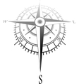wind rose vector image