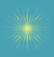 halftone sun vector image vector image