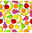 colorful tropical fruits seamless pattern vector image
