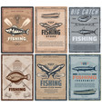 fishing store or fisher sport tours vector image