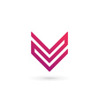 letter v logo icon design template elements vector image