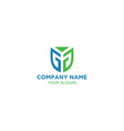 mg shield logo design vector image