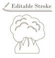 fire and smoke icon vector image
