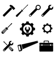 icons tools vector image