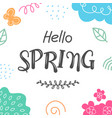 template for posting social media in spring vector image vector image