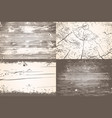 set of wooden planks overlay texture shabby chic vector image
