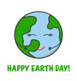 go green save planet fun cute happy character vector image vector image
