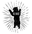 grizzly bear vector image vector image