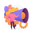 promotion concept metaphor vector image vector image