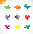group of colorful bird vector image