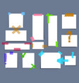 paper torn page notes blank notepad pages vector image