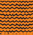 seamless halloween chevron orange pattern vector image