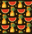 tropical seamless pattern on theme of sea summer vector image vector image