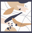 a composition with abstract elements in popular vector image vector image