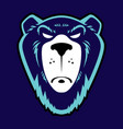 grizzly bear logo vector image