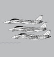 grumman f-14 tomcat vector image vector image